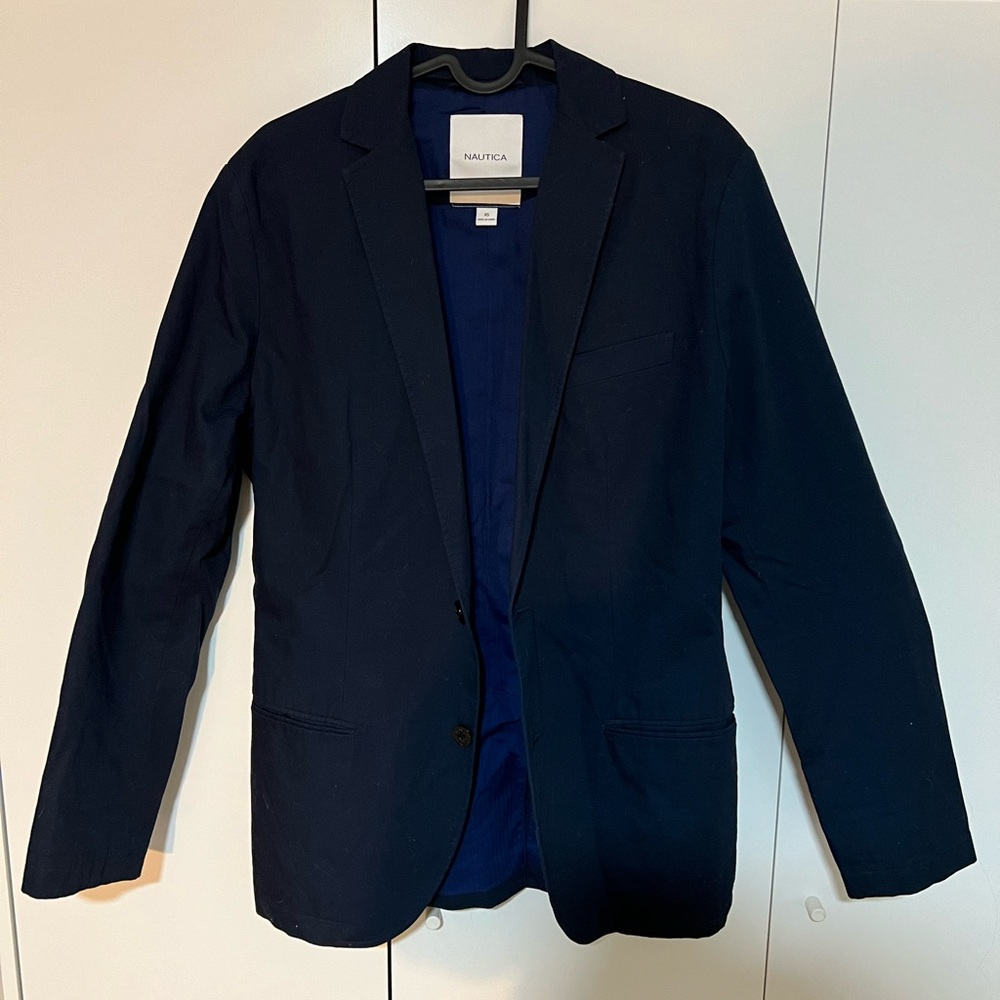 Nautica navy cotton sports coat/blazer. 38 reg